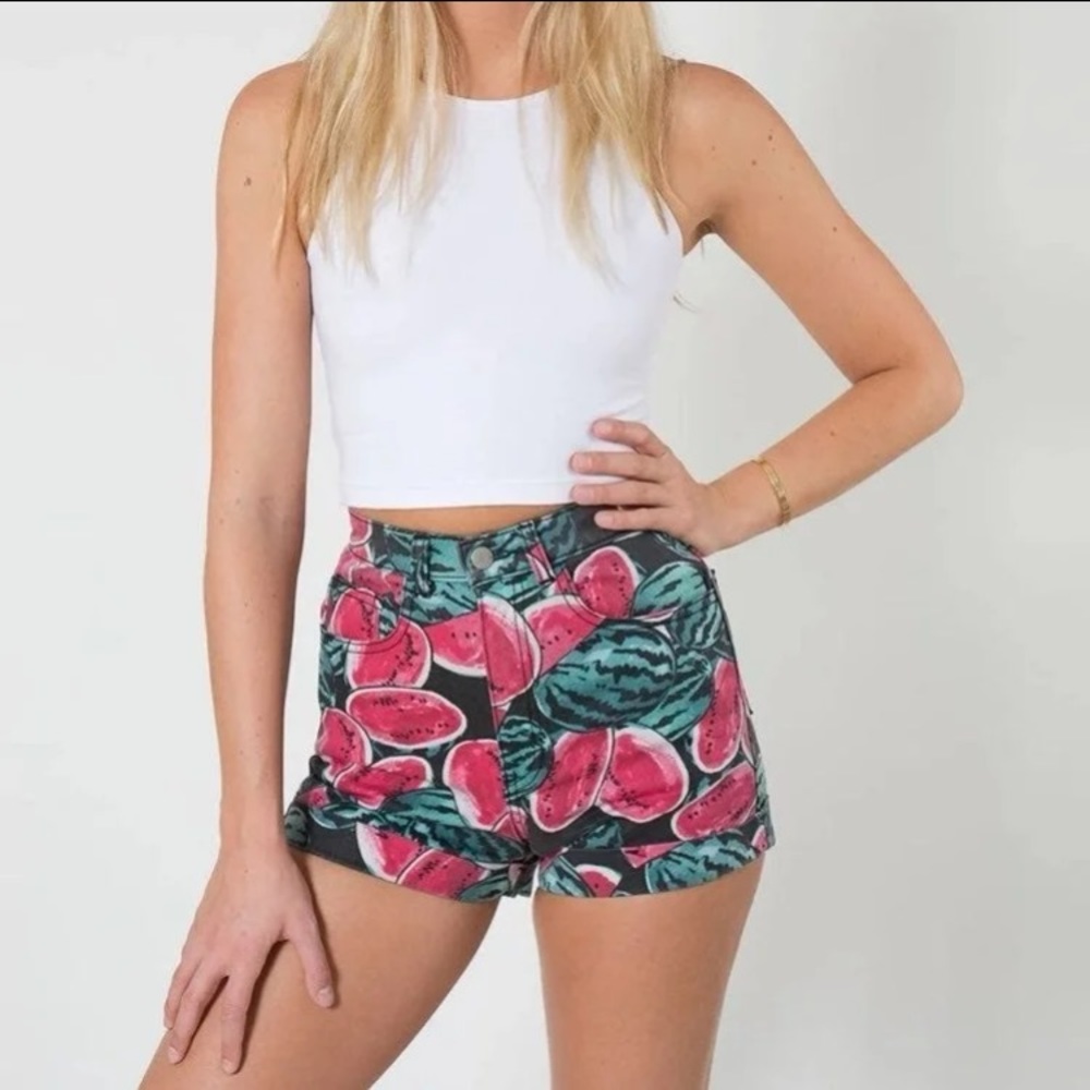 American Apparel Watermelon Shorts